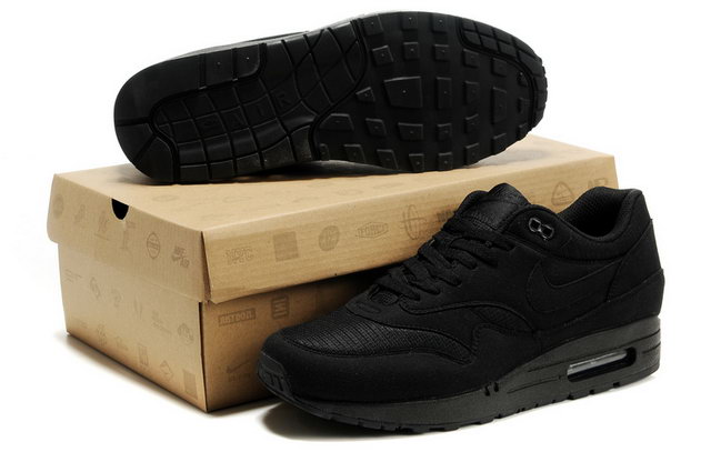 Nike Air Max 87 Premium For Mens All Black Shoes